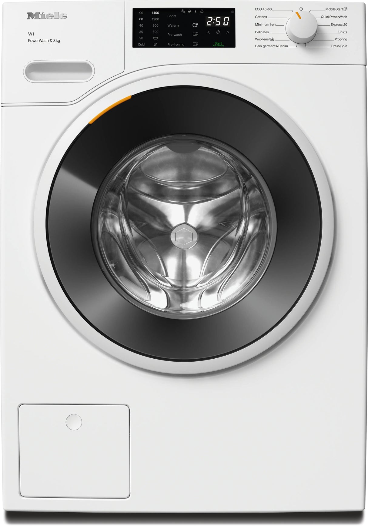 Miele W1 Series 8kg Front Load Washing Machine with QuickPowerWash WWB360WCS