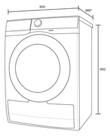 Westinghouse 10kg Front Load Washing Machine WWF1044M7WAS | Greater Sydney Only