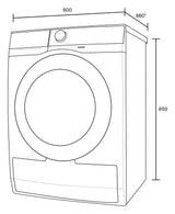 Westinghouse 8kg Front Load Washing Machine WWF8024M5WAS | Greater Sydney Only