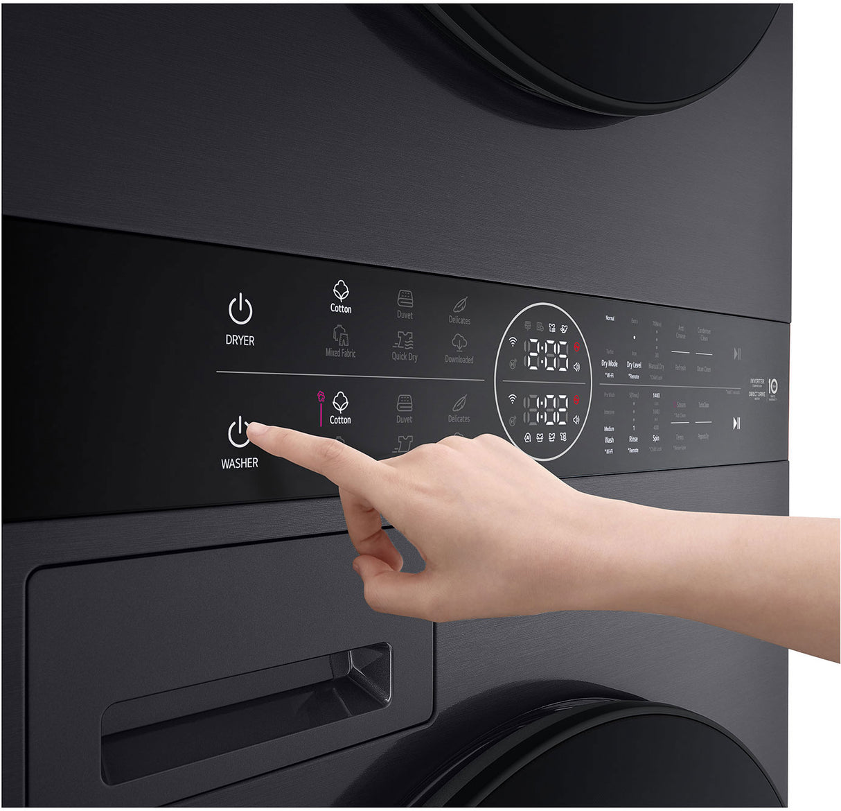 LG 12kg/10kg WashTower Stacked Washer Dryer WWT-1210BX | Greater Sydney Only