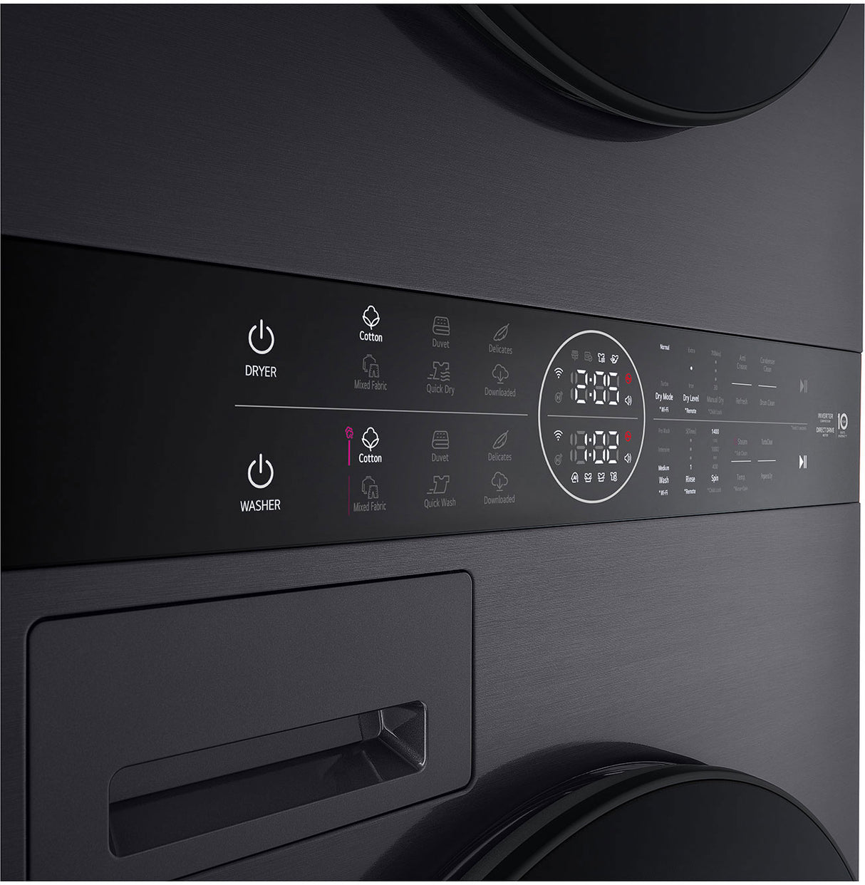 LG 12kg/10kg WashTower Stacked Washer Dryer WWT-1210BX | Greater Sydney Only