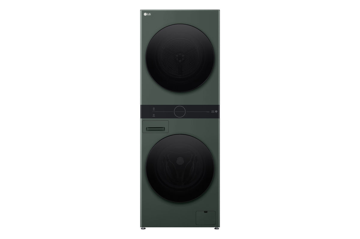 LG 12kg/10kg WashTower Stacked Washer Dryer Forest Green WWT-1210FGX | Greater Sydney Only