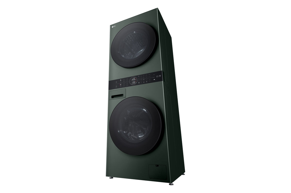 LG 12kg/10kg WashTower Stacked Washer Dryer Forest Green WWT-1210FGX | Greater Sydney Only