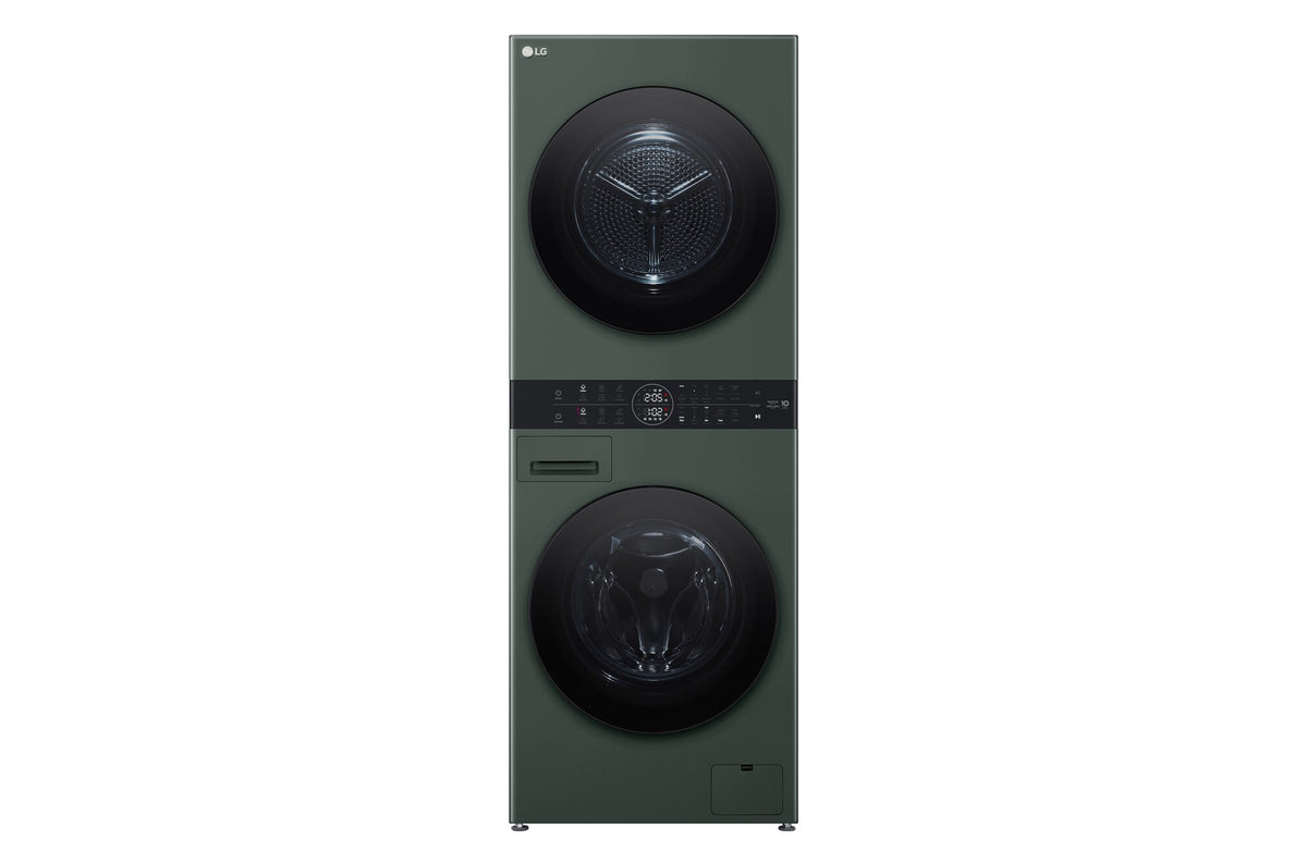 LG 12kg/10kg WashTower Stacked Washer Dryer Forest Green WWT-1210FGX | Greater Sydney Only