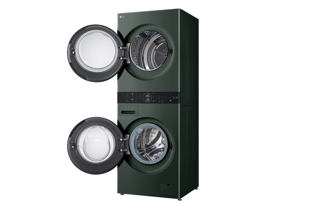 LG 12kg/10kg WashTower Stacked Washer Dryer Forest Green WWT-1210FGX | Greater Sydney Only