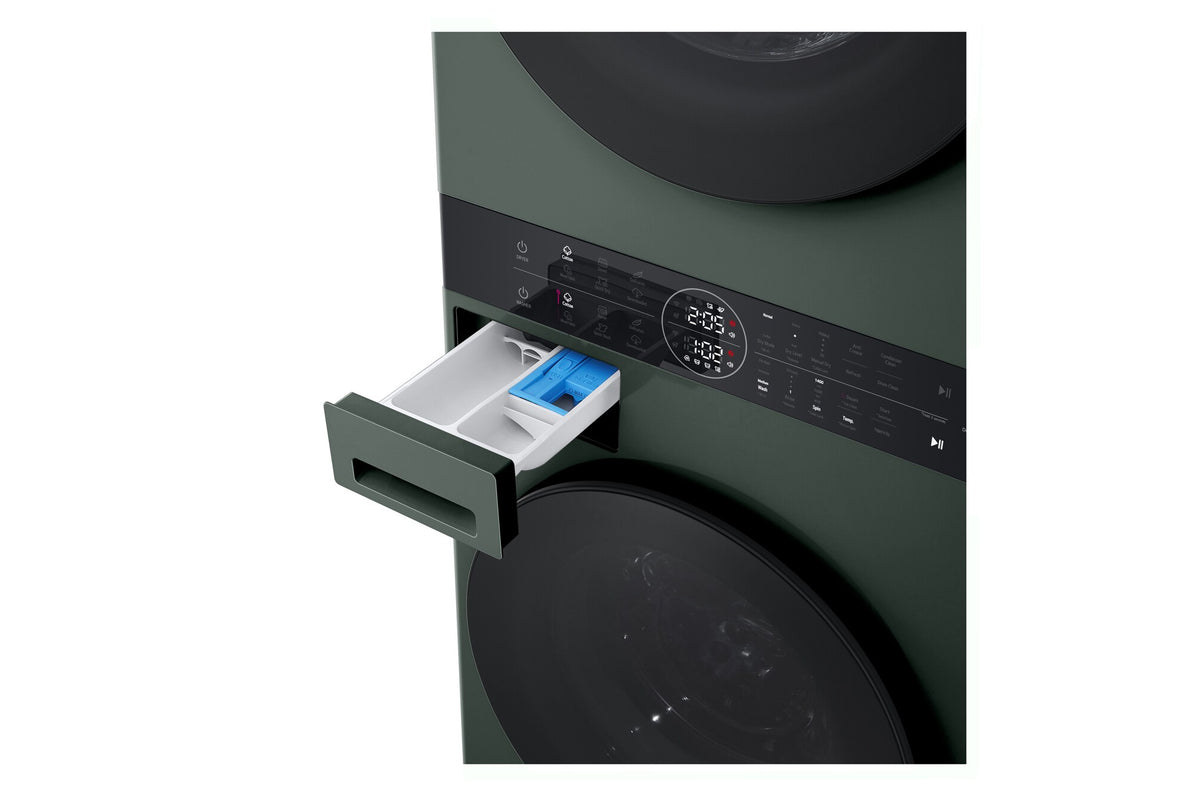 LG 12kg/10kg WashTower Stacked Washer Dryer Forest Green WWT-1210FGX | Greater Sydney Only