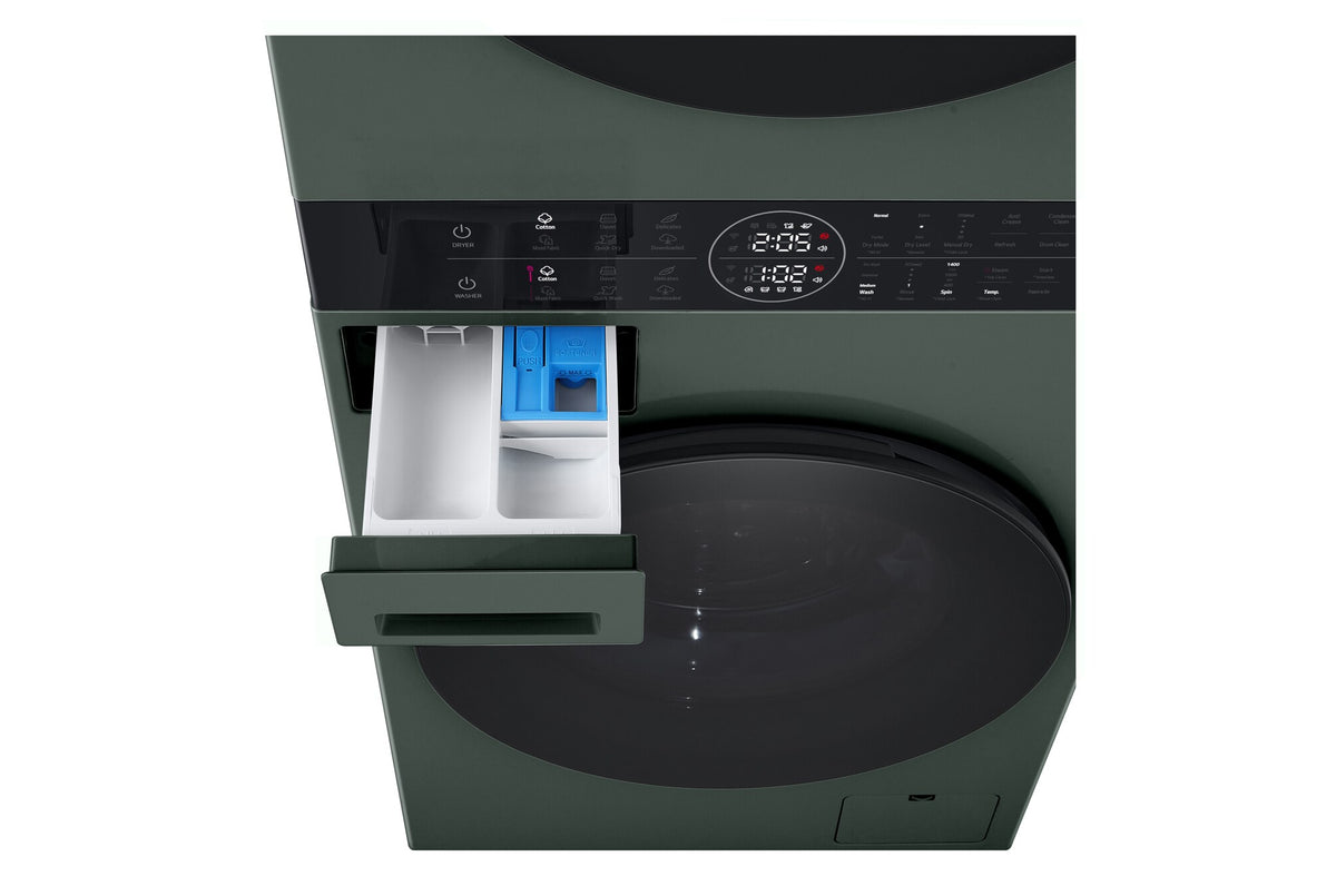 LG 12kg/10kg WashTower Stacked Washer Dryer Forest Green WWT-1210FGX | Greater Sydney Only