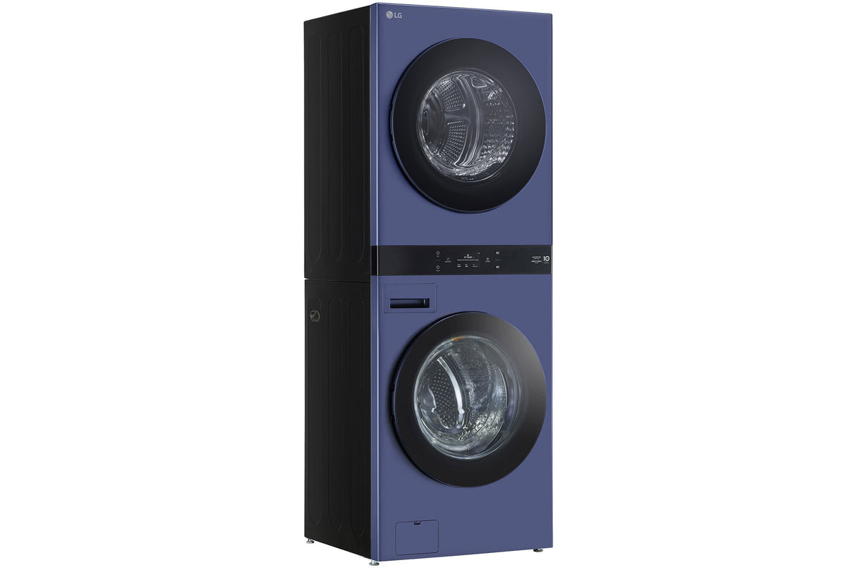 LG 19kg/10kg AI WashTower Stacked Washer Dryer Navy Blue WWT-1910BLX | Greater Sydney Only