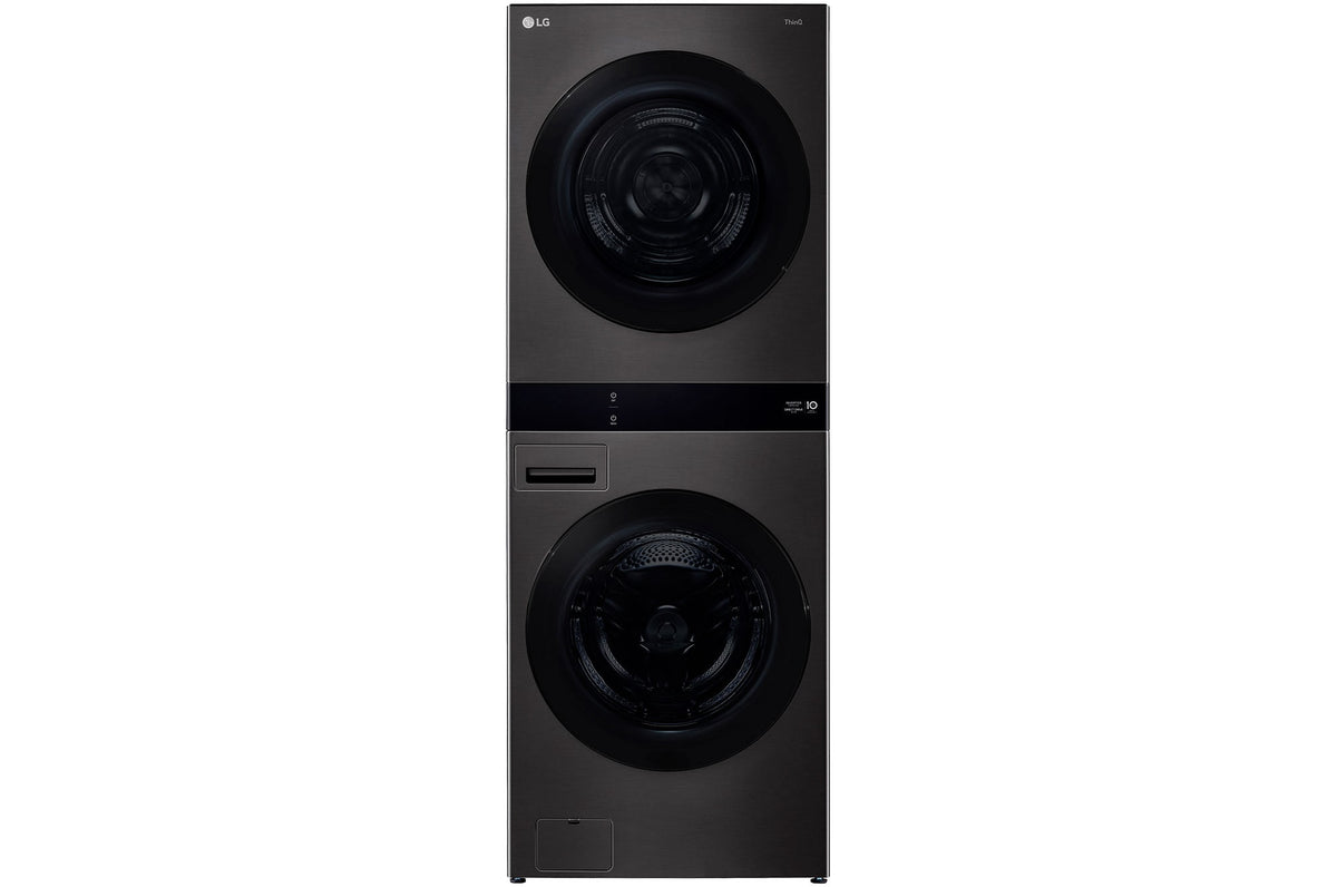 LG 19kg/10kg AI WashTower Stacked Washer Dryer Black WWT-1910BX | Greater Sydney Only