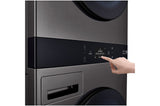 LG 19kg/10kg AI WashTower Stacked Washer Dryer Black WWT-1910BX | Greater Sydney Only