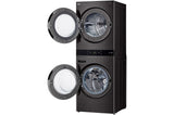 LG 19kg/10kg AI WashTower Stacked Washer Dryer Black WWT-1910BX | Greater Sydney Only