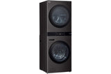 LG 19kg/10kg AI WashTower Stacked Washer Dryer Black WWT-1910BX | Greater Sydney Only