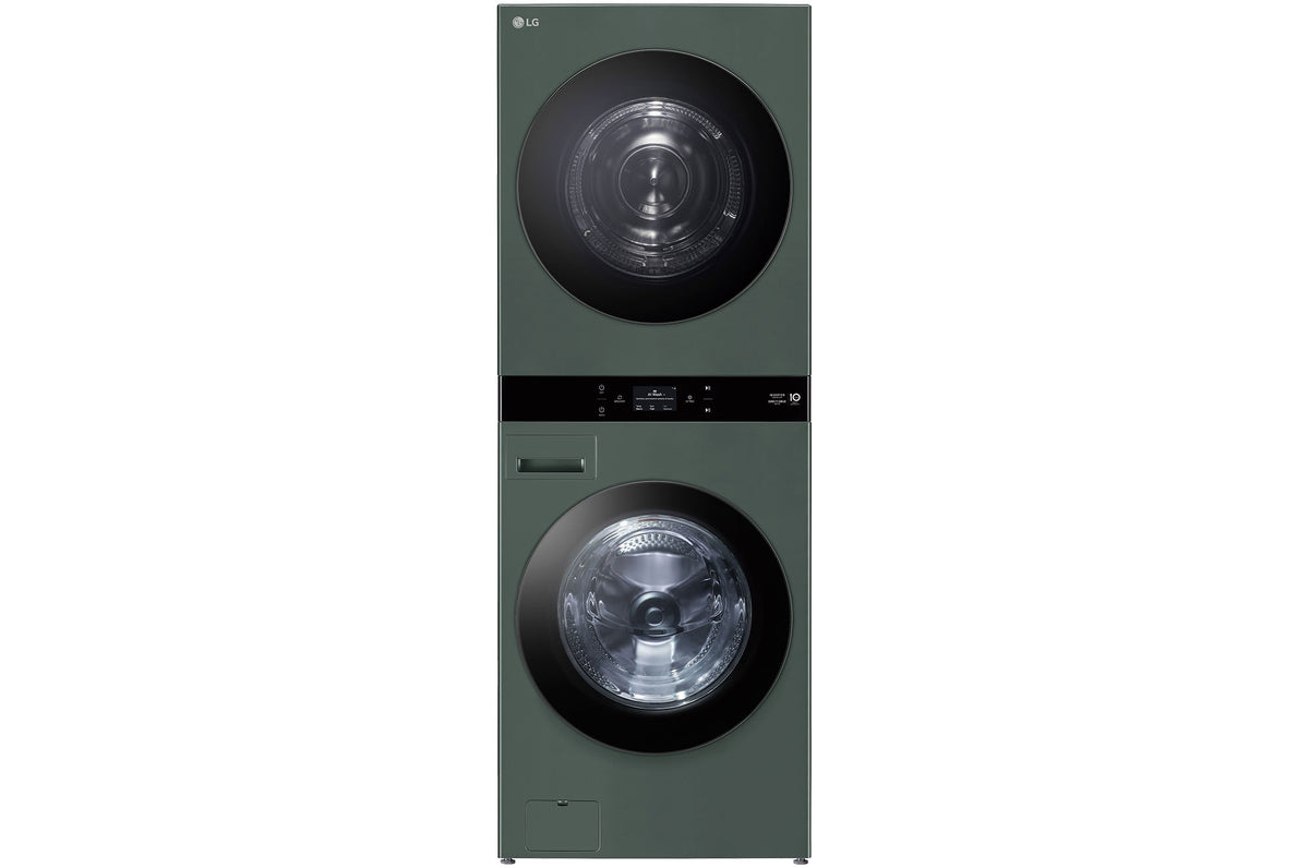 LG 19kg/10kg AI WashTower Stacked Washer Dryer Forest Green WWT-1910FGX | Greater Sydney Only