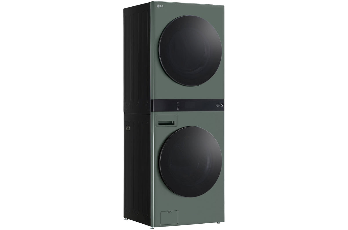 LG 19kg/10kg AI WashTower Stacked Washer Dryer Forest Green WWT-1910FGX | Greater Sydney Only