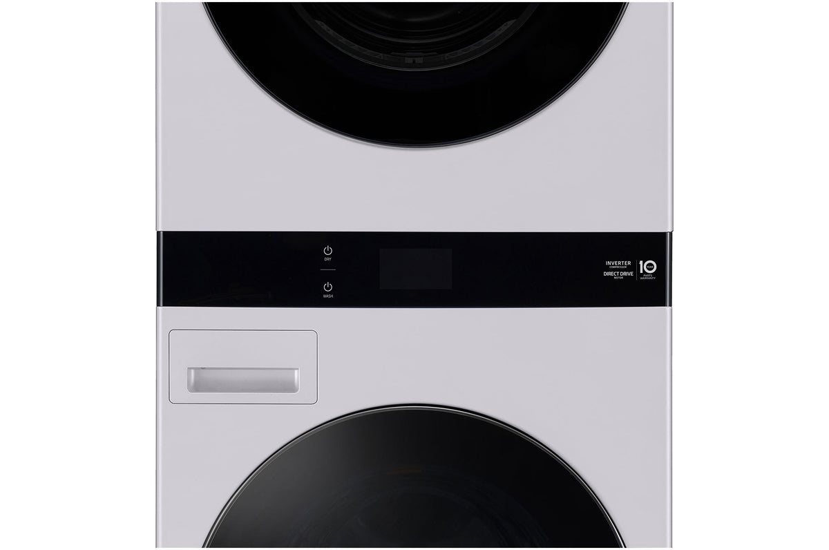 LG 19kg/10kg AI WashTower Stacked Washer Dryer Matte Grey WWT-1910GRX | Greater Sydney Only