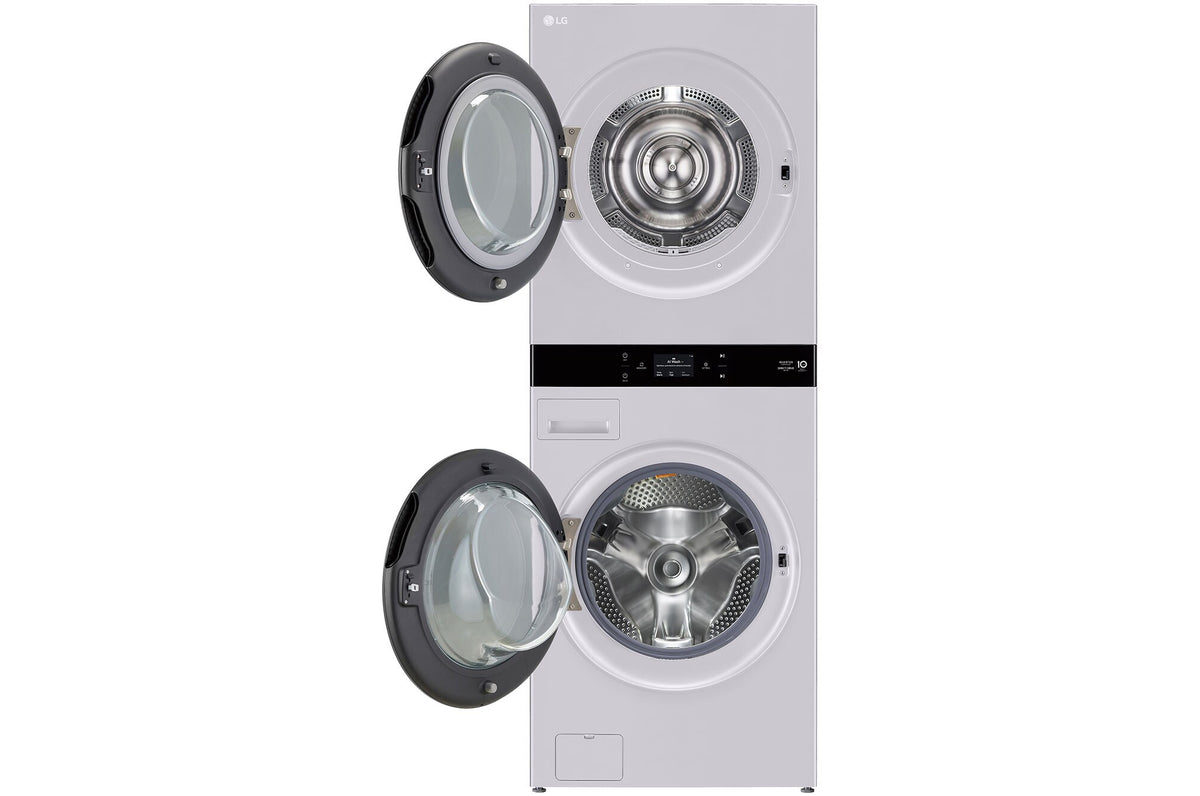 LG 19kg/10kg AI WashTower Stacked Washer Dryer Matte Grey WWT-1910GRX | Greater Sydney Only