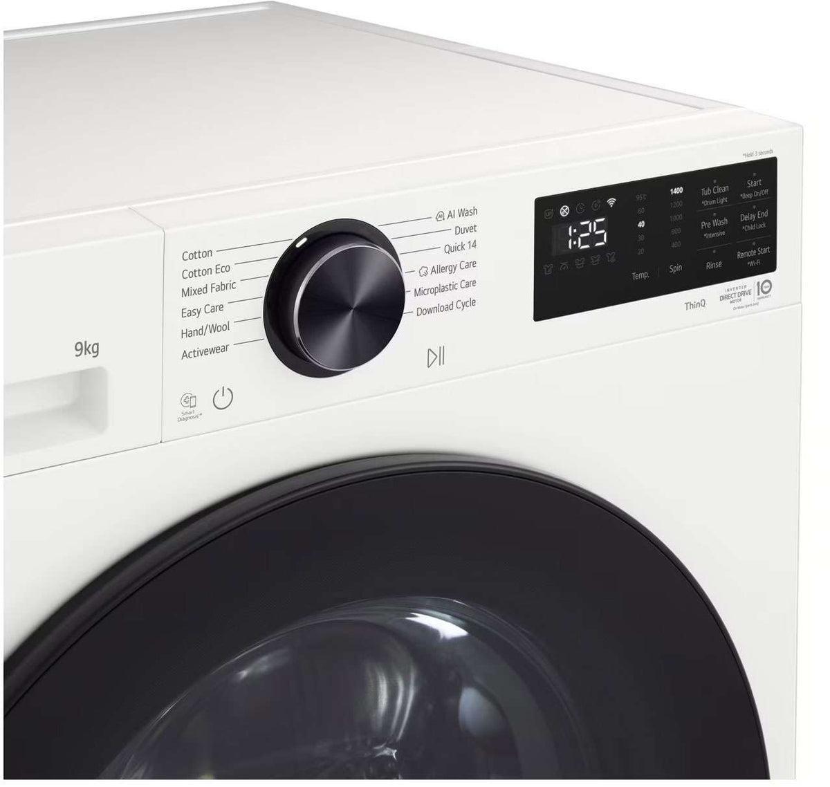 LG 9kg Series 3 Front Load AI Washing Machine WX3-1409W | Greater Sydney Only