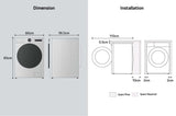LG 9kg Series 3 Front Load AI Washing Machine WX3-1409W | Greater Sydney Only