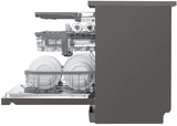 LG 60cm QuadWash Black Stainless Freestanding Dishwasher XD3A25BS