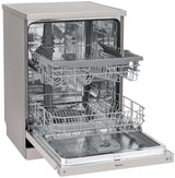 LG 60cm QuadWash Platinum Steel Freestanding Dishwasher XD5B14PS