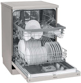 LG 60cm QuadWash Platinum Steel Freestanding Dishwasher XD5B14PS