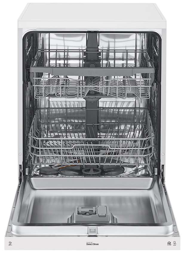 LG 60cm QuadWash White Freestanding Dishwasher XD5B14WH