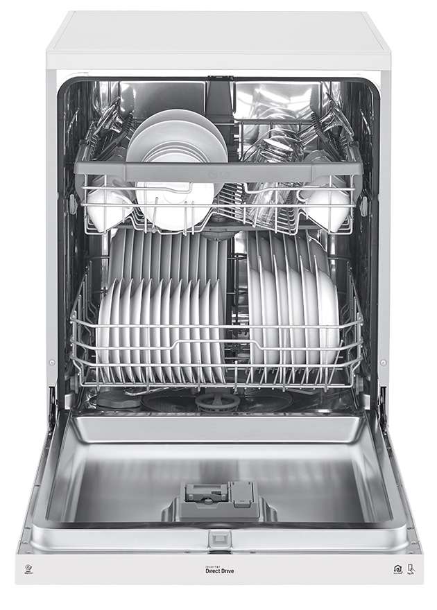 LG 60cm QuadWash White Freestanding Dishwasher XD5B14WH