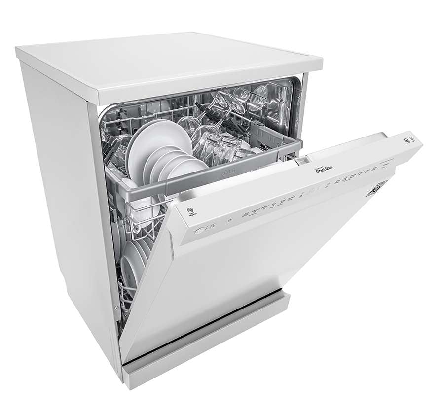 LG 60cm QuadWash White Freestanding Dishwasher XD5B14WH