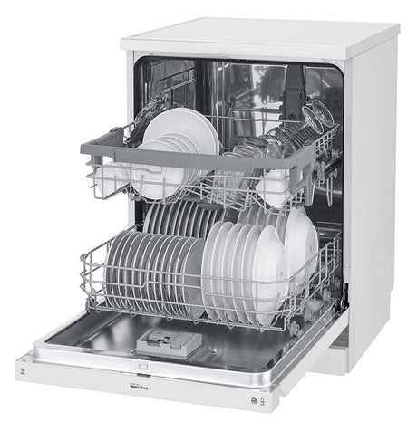 LG 60cm QuadWash White Freestanding Dishwasher XD5B14WH