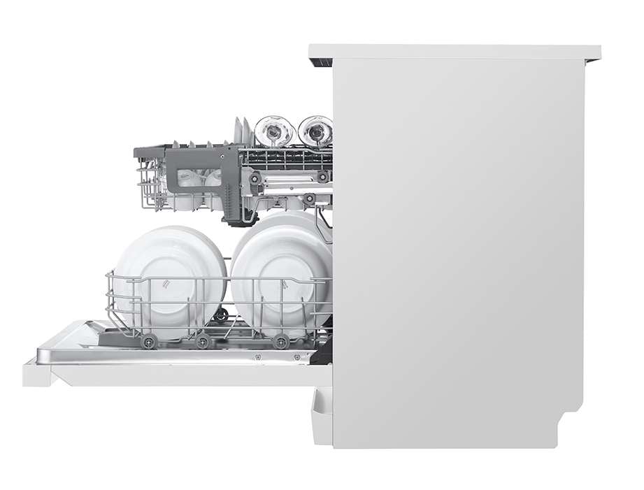 LG 60cm QuadWash White Freestanding Dishwasher XD5B14WH