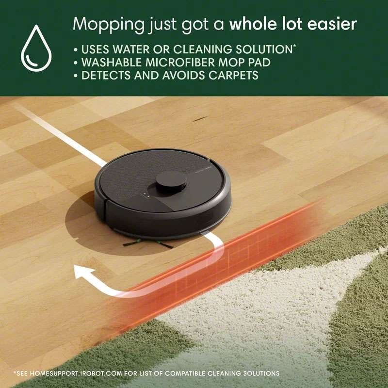 iRobot Roomba 105 Combo Robot Vacuum and Mop With AutoEmpty Dock Y351000