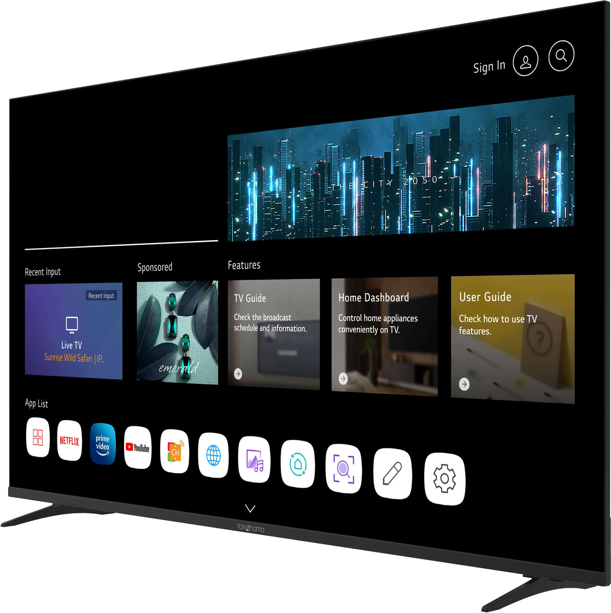 Yokohama 55" QLED 4K UHD webOS Smart LED TV YOKT55Q8